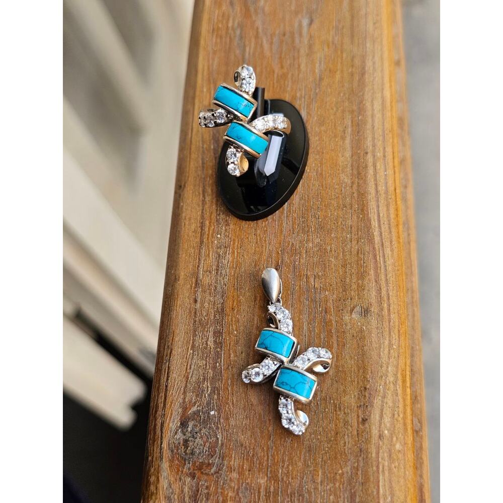 Handmade Sterling Silver & Turquoise Jewelry Set